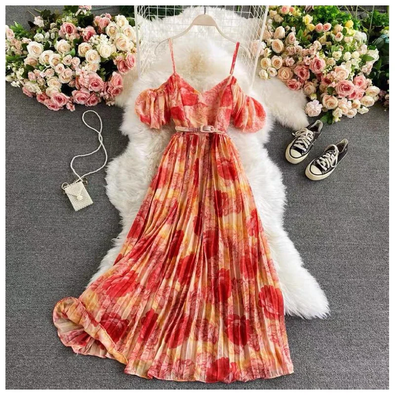 Comfortable Jeans Cathy Pleated Dress