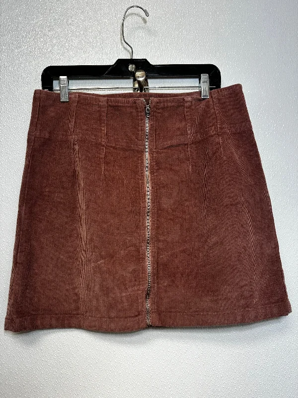 Elegant Dressing Skirt Mini & Short By Jolt In Blush, Size: L
