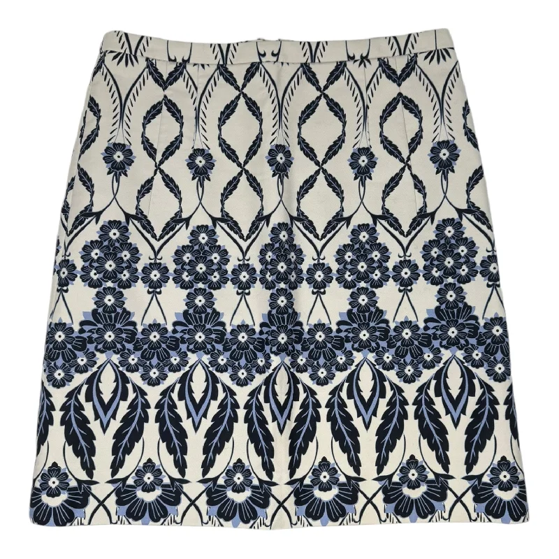 Soft Layers Skirt Mini & Short By J. Crew In Blue & White, Size: 2