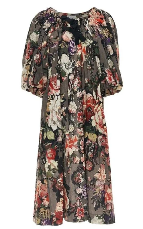 Comfortable Fashion Looks Off-the-Shoulder Cotton Midi Dress