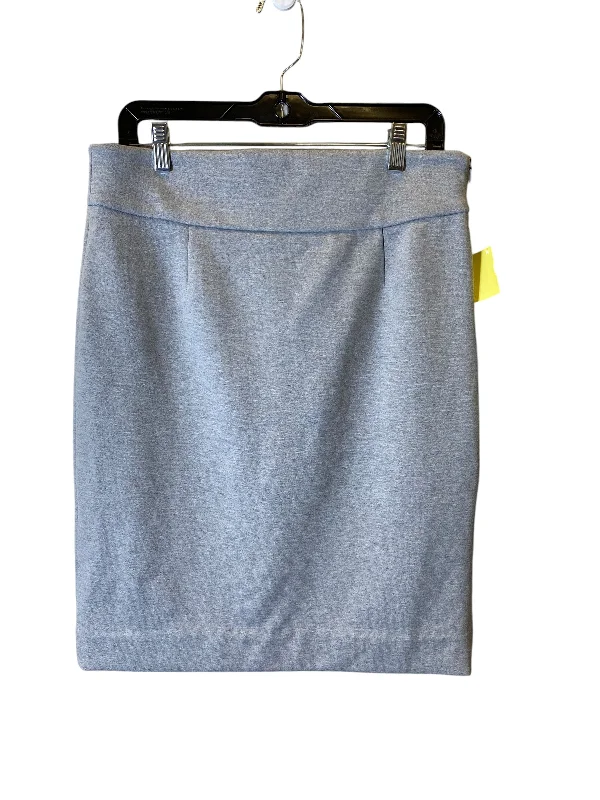 Stylish Fit Skirt Midi By Premise In Grey, Size: 12