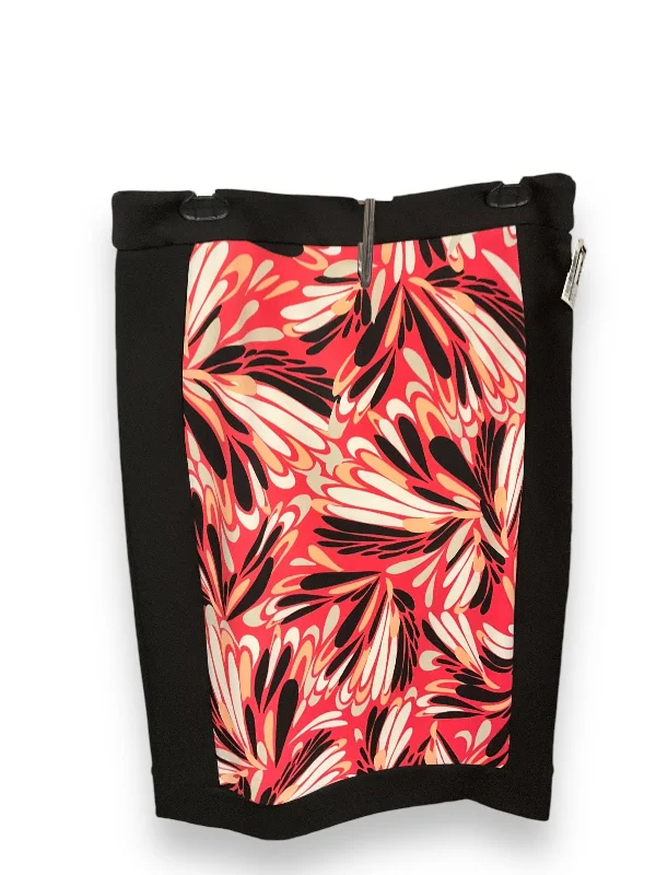 Breezy Outfits Skirt Midi By Worthington In Black & Pink, Size: 14