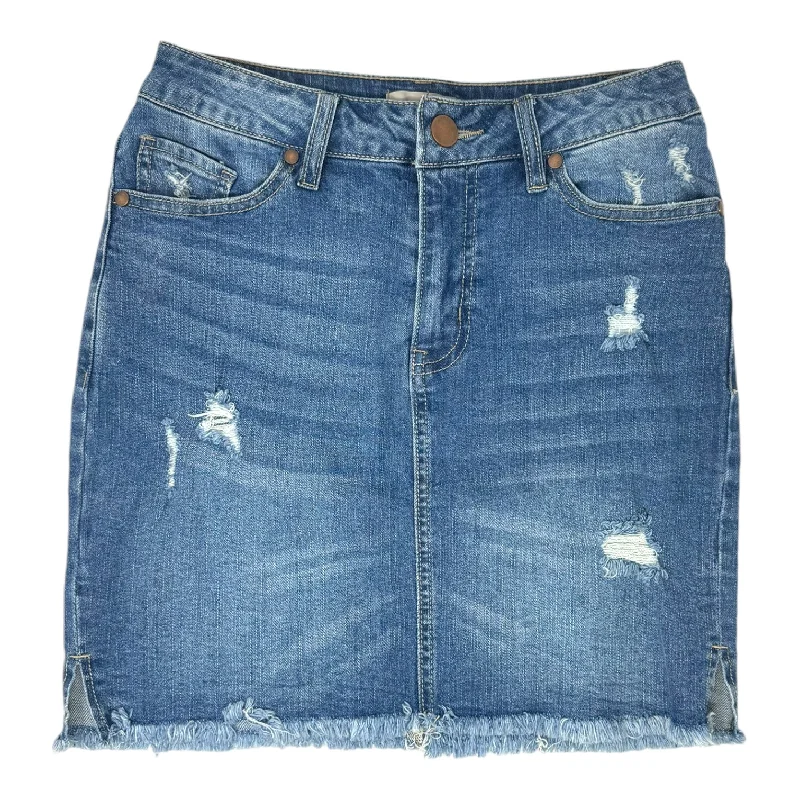 Easygoing Fashion Skirt Mini & Short By Wonderly In Blue, Size: 4