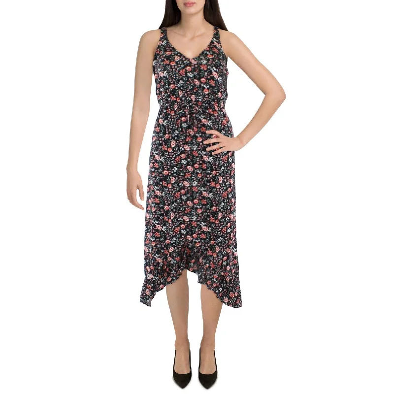 Relaxed Tops Bobeau Womens Woven Floral Midi Dress