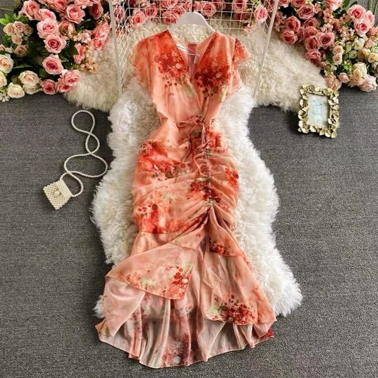 Soft Feel Sunset Dreams Midi Dress