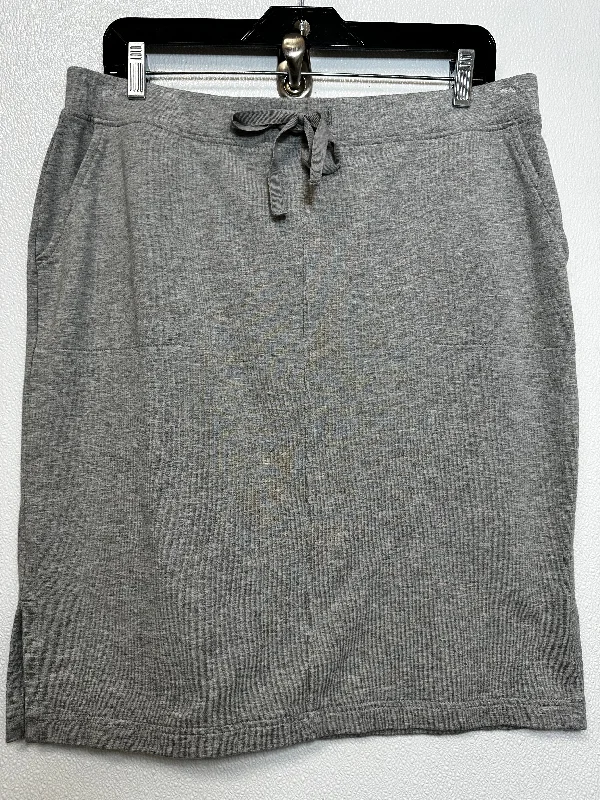 Soft Textures Skirt Mini & Short By J Jill O In Grey, Size: M