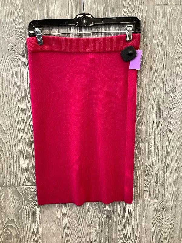 Soft Tops Skirt Midi By Banana Republic In Red, Size: Xs