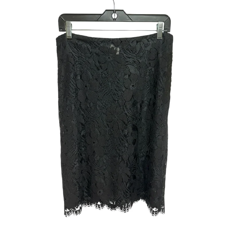Relaxed Fashion Lace Skirt Designer By Michael Kors In Black, Size: 10