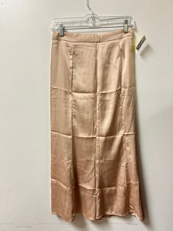 Relaxed Jackets Skirt Midi By Shein In Tan, Size: S