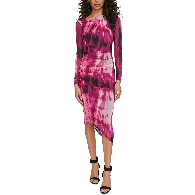 Easy Wear Chic Calvin Klein Womens Lined  Midi Dress