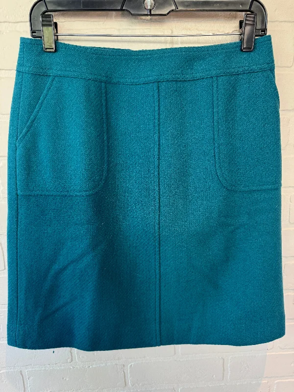 Casual Fit Wear Skirt Mini & Short By Talbots In Blue, Size: 4