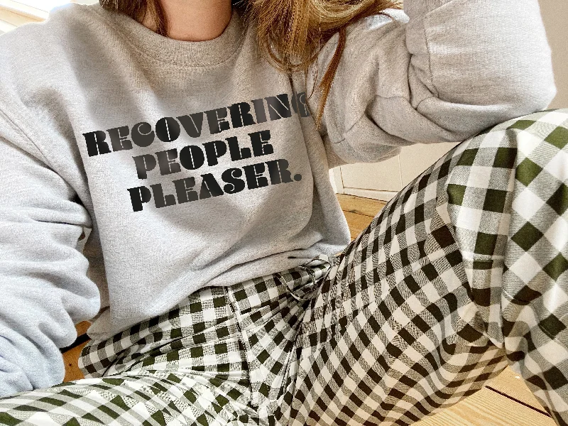 Weekend Comfort Recovering People Pleaser- Unisex Fit Sweater