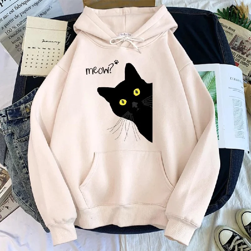 Weekend Comfort Wear Meow Meow Sweatshirt