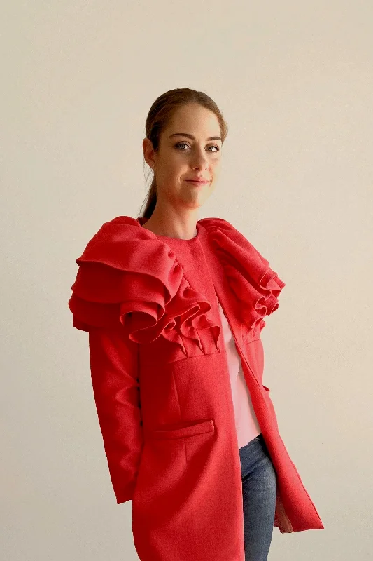 Sporty Wear Pattern Sewciety Epic Ruffle Coat