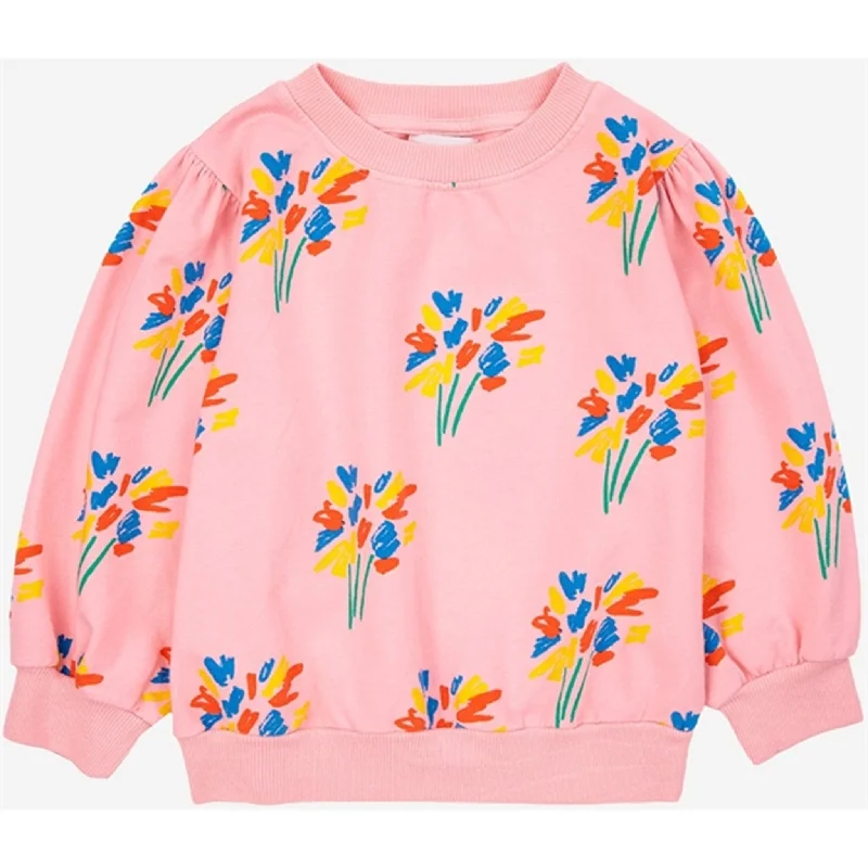 Timeless Outfits Bobo Choses Fireworks All Over Sweatshirt Round Neck Pink