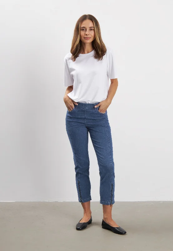 Effortless Looks Piper Regular Crop - Blue Denim