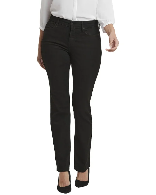 Comfortable Tops NYDJ Marilyn Black Straight Jean