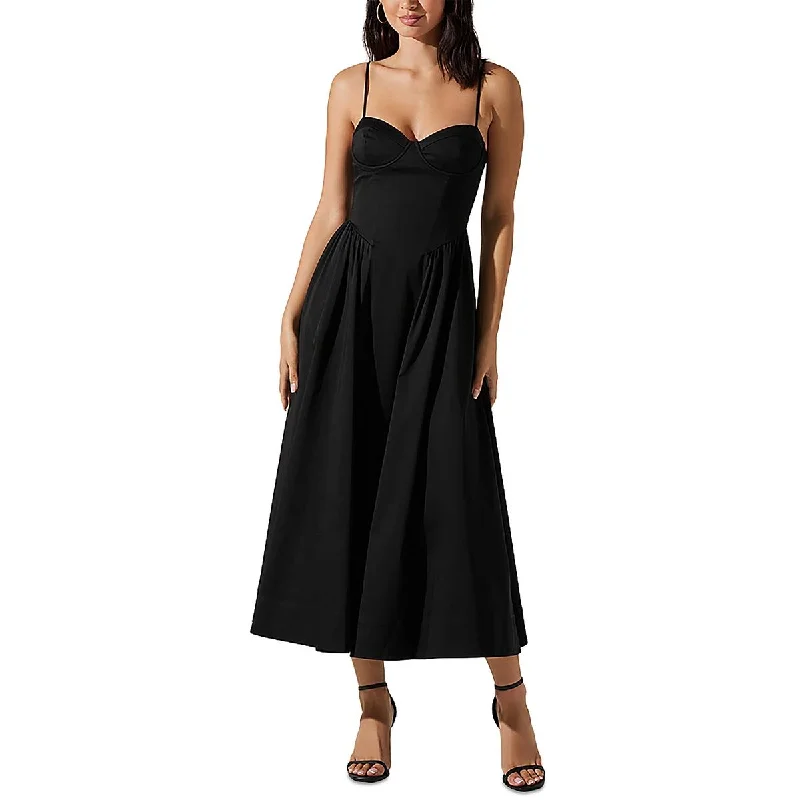Cozy Essentials Wear ASTR the Label Womens Corset Sea,ed Ribbed Maxi Dress