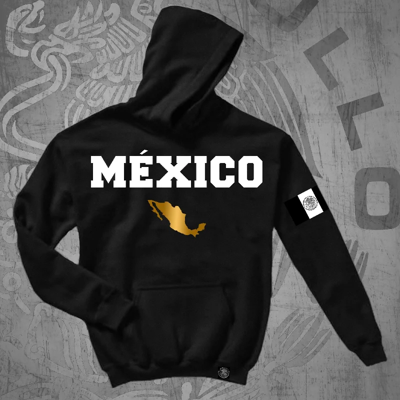 Casual Fit Wear MÉXICO LINDO BLK HOODIE