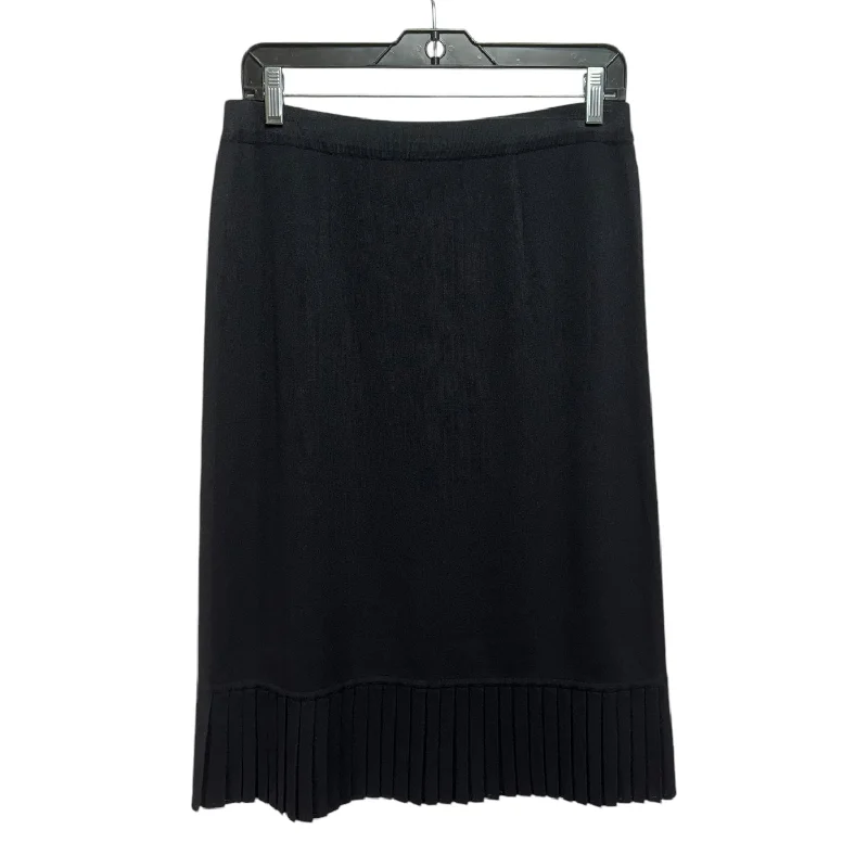 Relaxed Chic Knit Skirt Midi By Misook In Black, Size: M