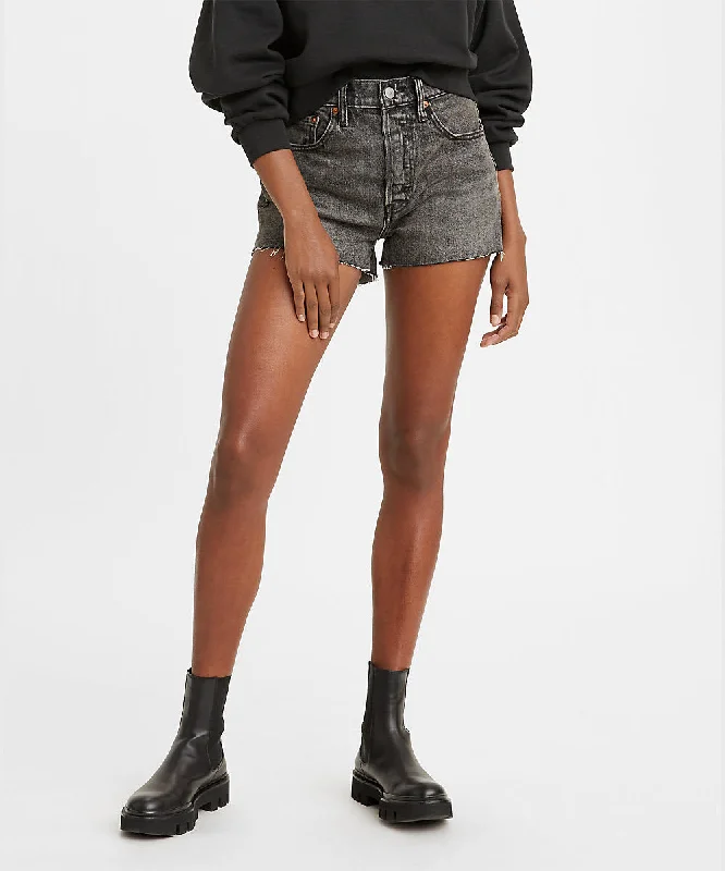 Trendy Looks Levi's Women's 501 High Rise Shorts - Faded Black