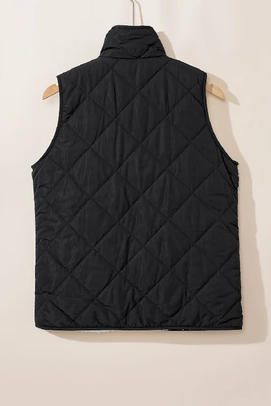 Relaxed Clothing Button Detail Vest