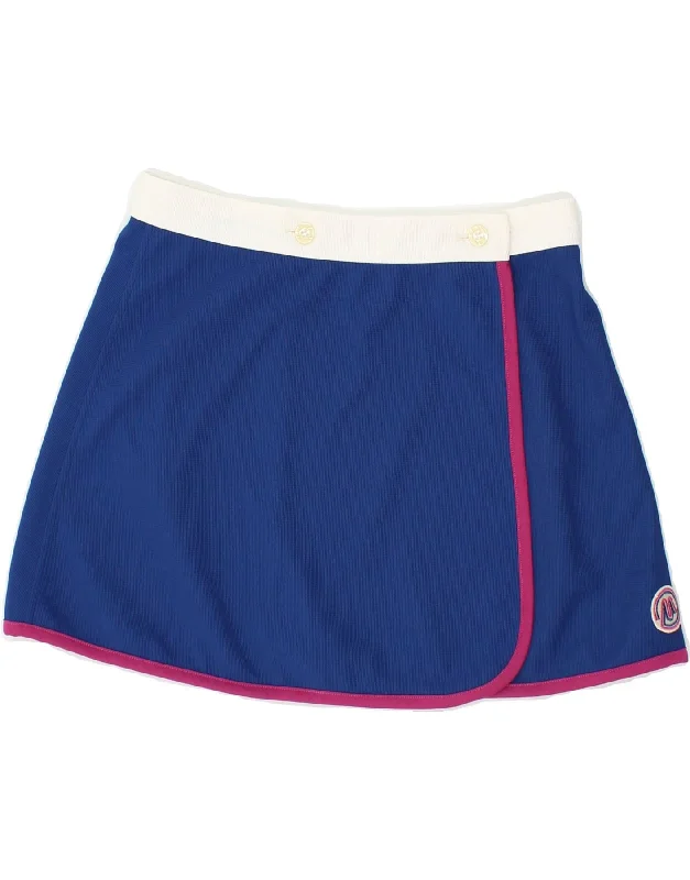 Weekend Comfort VINTAGE Womens Tennis Skirt UK 8 Small Blue Polyester