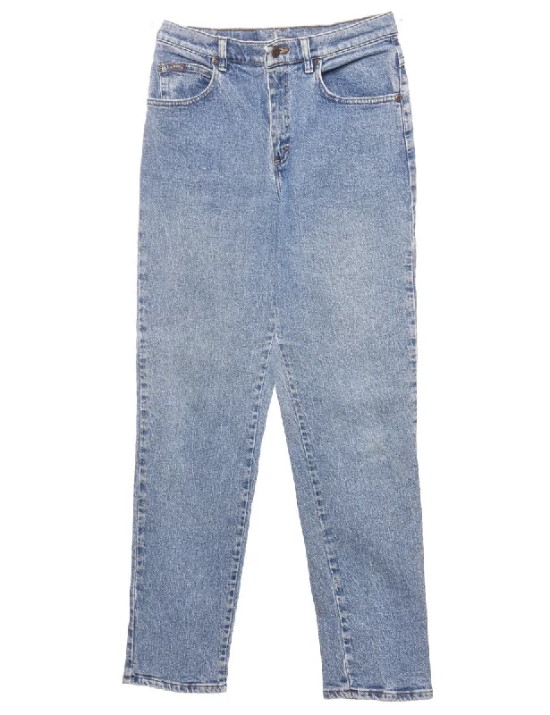 Comfortable Lounge Wear Light Wash Tapered Jeans - W28 L30