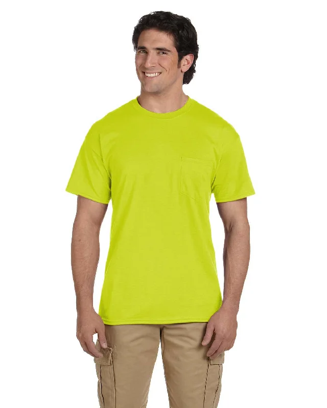 Trendy Layers Gildan DryBlend 50/50 Pocket T-Shirt | Safety Green