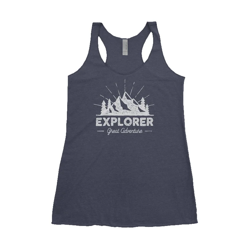 Elegant Casuals Explorer National Park Adventure Next Level Ladies Tri-Blend Tank