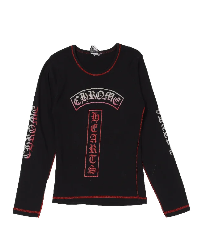 Comfortable Fashion Looks Vintage Gradient Long Sleeve T-Shirt
