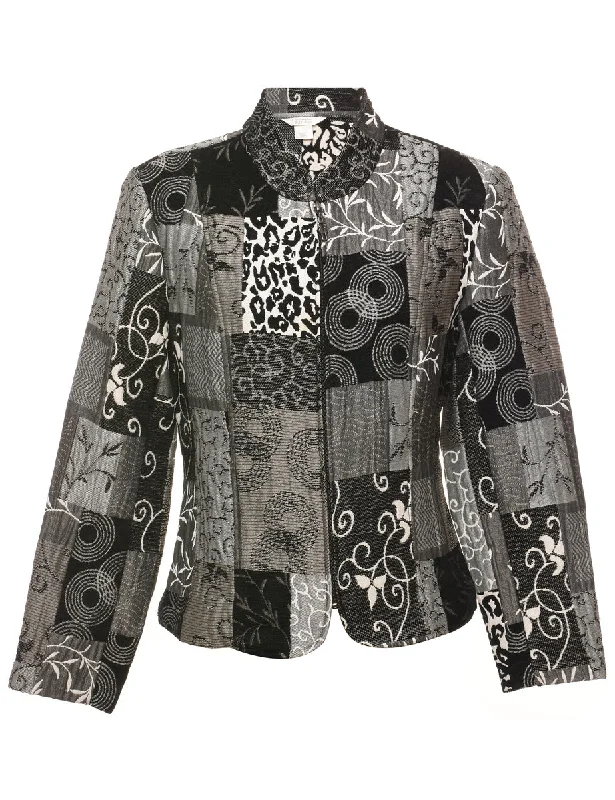 Soft Comfort Wear Grey Tapestry Jacket - S