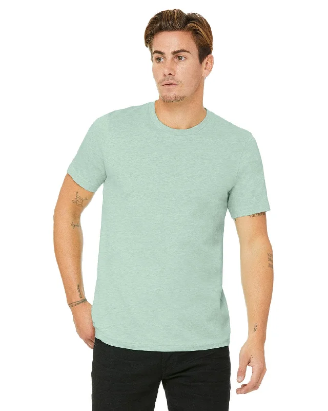 Soft Fabric Looks Bella+Canvas Unisex Heather CVC T-Shirt | Hthr Prism Mint