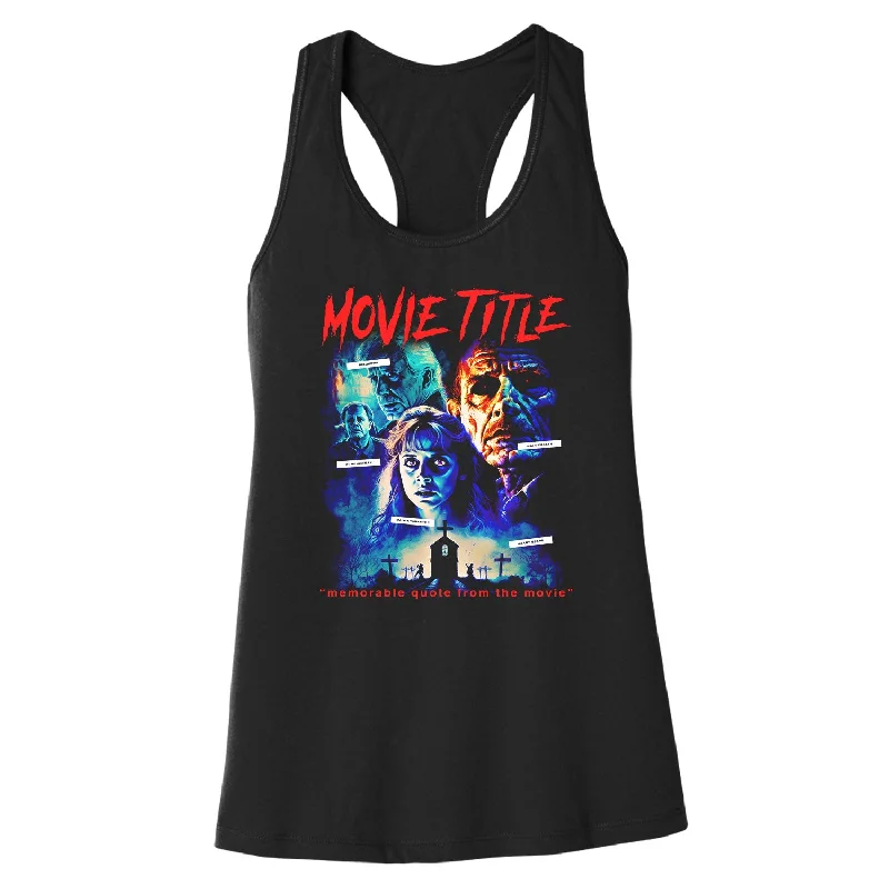 Fashionable Comfort Generic Horror Shirt - Women's Racerback Tank