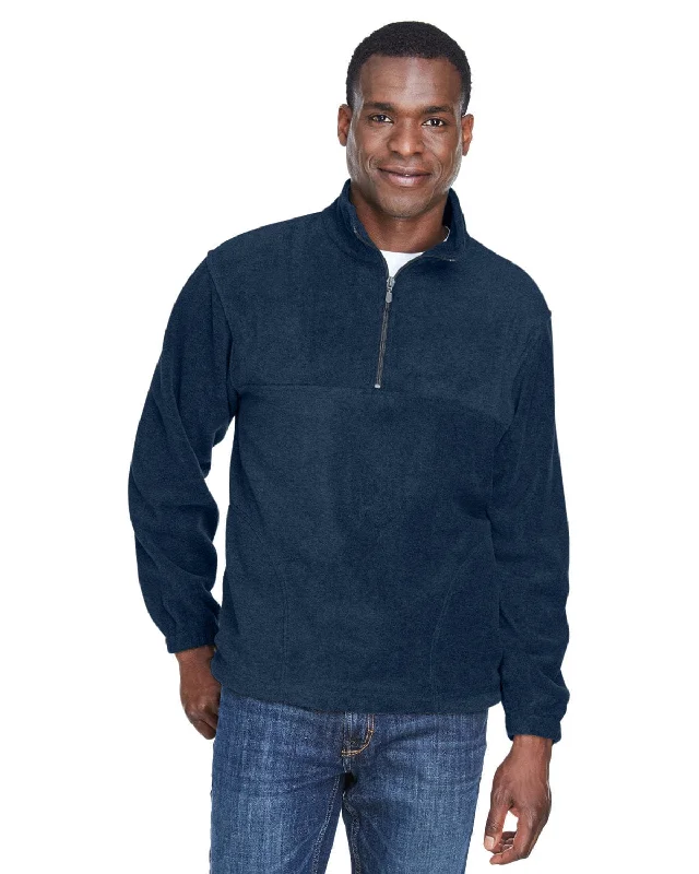Versatile Outfits Harriton Quarter-Zip Fleece Pullover | Navy