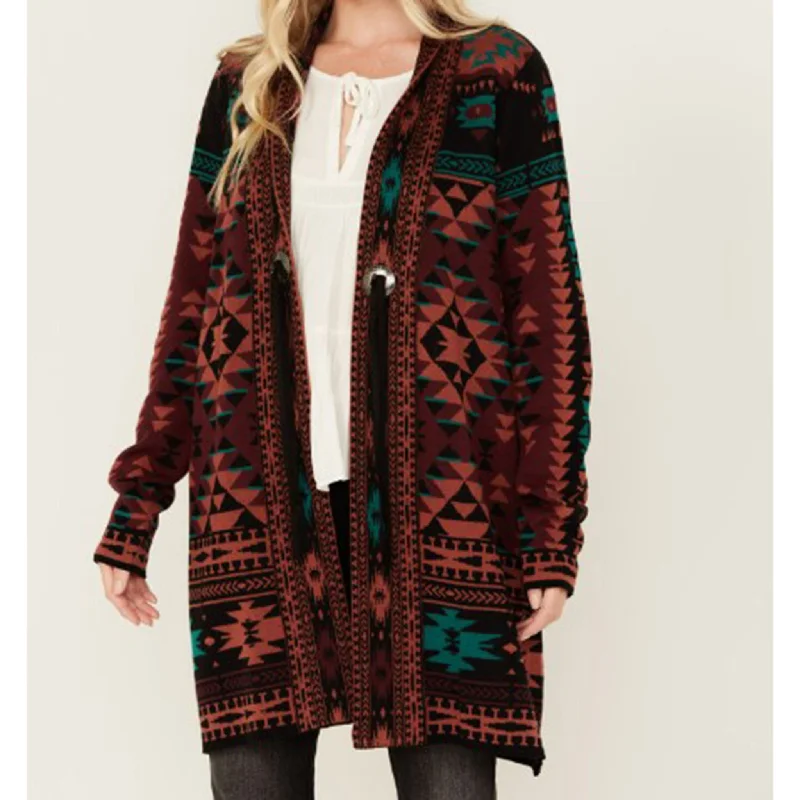 Comfortable Fitwear Cotton & Rye Women's Aztec Cardigan