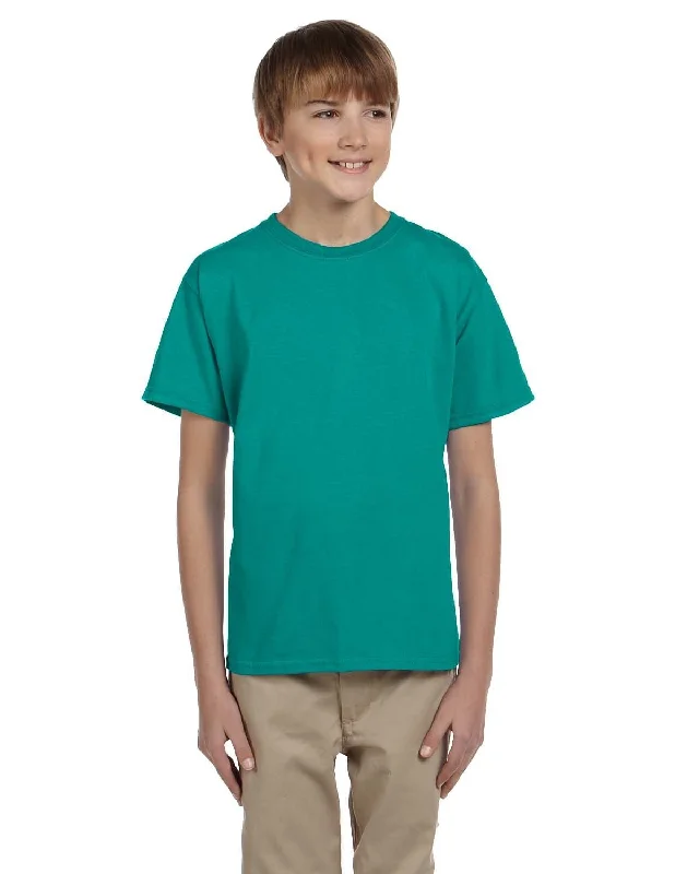 Casual Fit Gildan Ultra Cotton Youth Heavyweight T-Shirt | Jade Dome