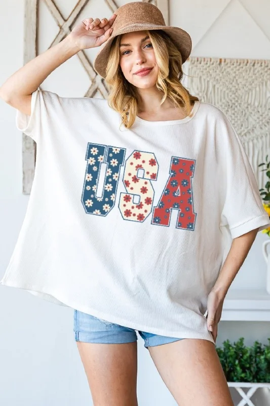 Versatile Outfits USA Round Neck Half Sleeve T-Shirt