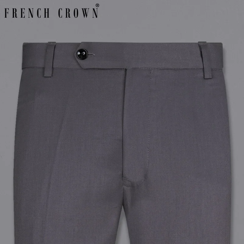 Breezy Comfort Dolphin Grey Wool Rich Pant