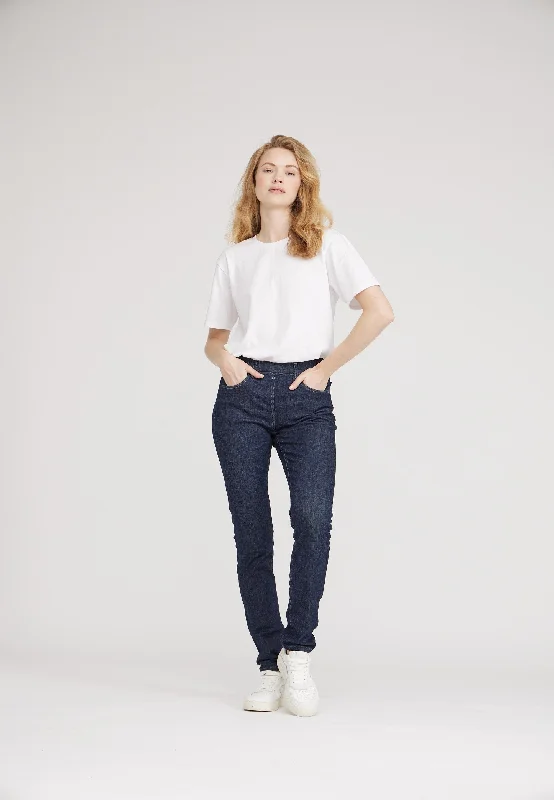 Soft Looks Grace Slim - Medium Length - Dark Blue Denim