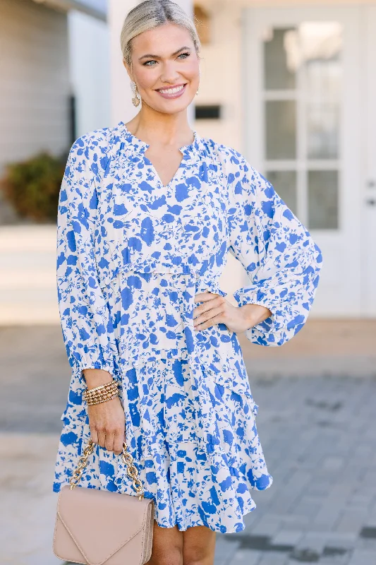 Easy Wear Chic All That You Know Blue Floral Dress