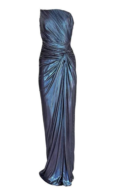 Comfy Dress Blue Metallic Cocktail Prom Dress