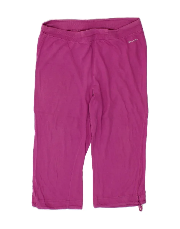 Comfortable Tops CHAMPION Womens Easy Fit Capri Tracksuit Trousers UK 20 2XL Pink Cotton Comfortable Tops CHAMPION Womens Easy Fit Capri Tracksuit Trousers UK 20 2XL Pink Cotton