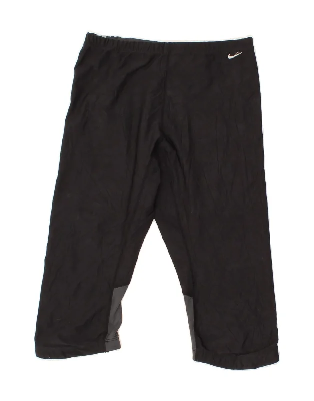 Effortless Outfits NIKE Womens Capri Tracksuit Trousers UK 10/12 Medium Black Colourblock Effortless Outfits NIKE Womens Capri Tracksuit Trousers UK 10/12 Medium Black Colourblock
