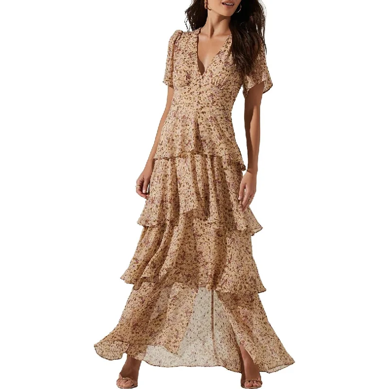 Weekend Comfort ASTR the Label Womens Tayla Floral Long Maxi Dress