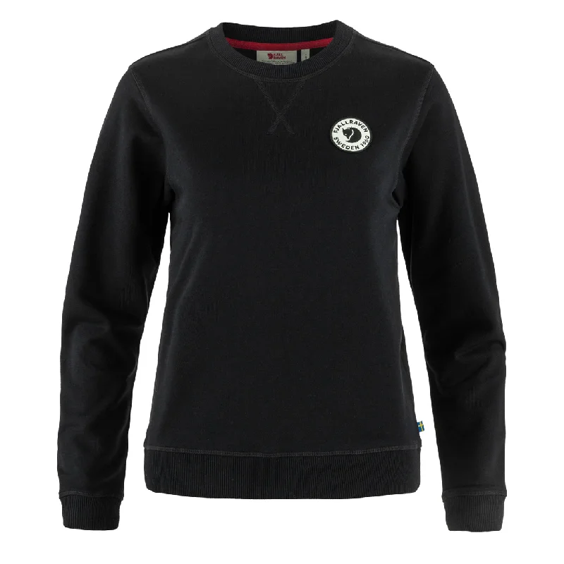 Effortless Outfits Fjallraven Womens 1960 Logo Badge Sweater Black