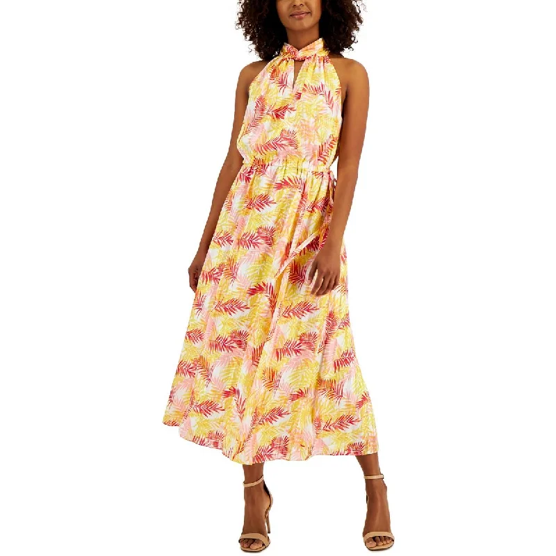 Versatile Style Anne Klein Womens Pinstripe Long Maxi Dress
