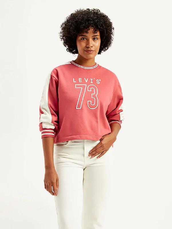 Stylish Casuals Women's Typographic Print Regular Fit Sweatshirt