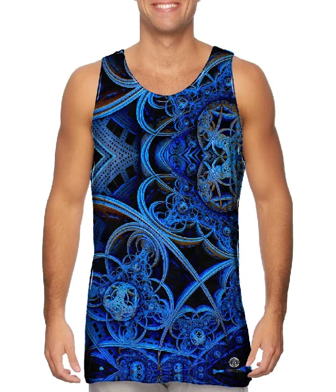 Cozy Essentials 3D Blue Fractal City