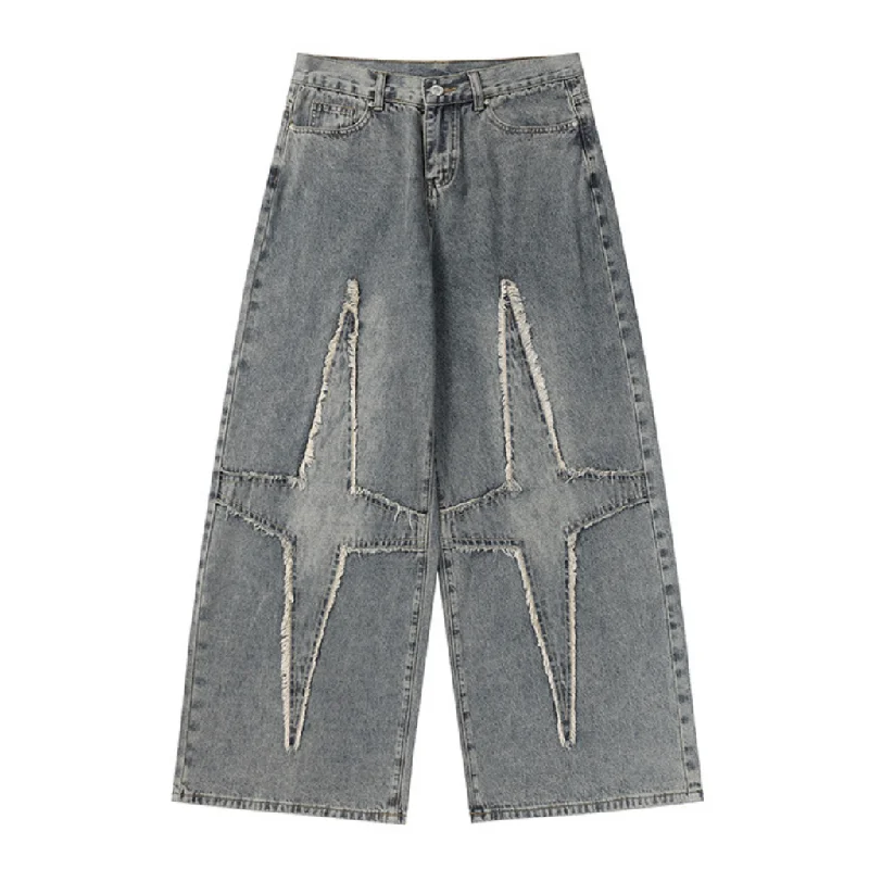 Relaxed Fits Women's Star Patch Jeans